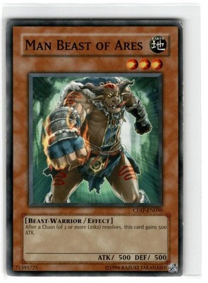 Yu-Gi-Oh! Man Beast of Ares Unlimited CDIP-EN030 Heavily Played Common