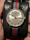 Timex Marlin 1968 Silver Tone Mens Vintage 1960s Mechanical Handwind Retro...