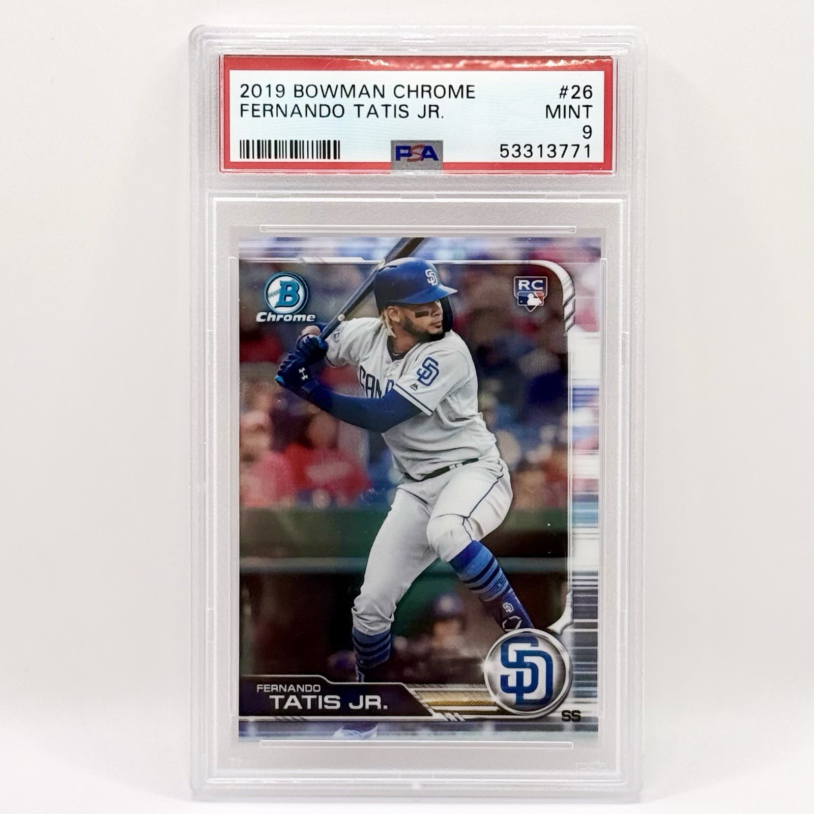 2019 Bowman Chrome #26 Fernando Tatis Jr. Rookie - PSA 9 MINT
