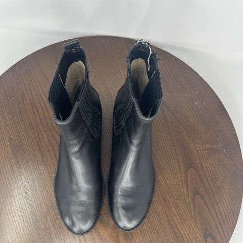 Michael Kors Botines Para Mujer 6.5M Negro Cuero Botines Chelsea Pull Up Moto - Imagen 12 de 21