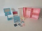 Vtg 80's Doctor Dr Barbie Loving Care Doll Playcase Hospital Room & Accessories
