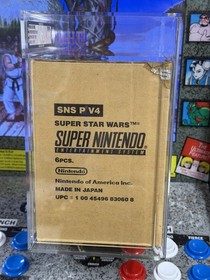 1992 Nintendo SNES Super Star Wars Factory Case of 6 VGA 80+ Graded Sealed Pop 1