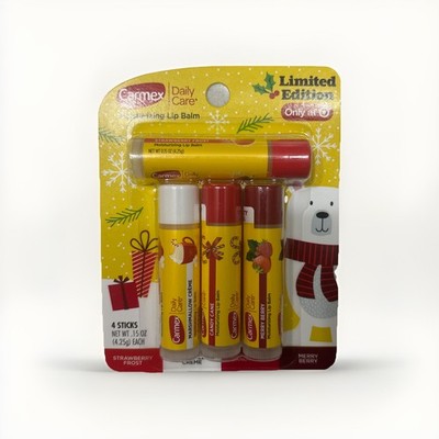 Carmex Holiday Limited Edition Lip Balm 4pk