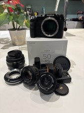 FUJI GFX 50S II Plus GF 50mm F3.5 & Minolta Rokkor MD Lenses Near Mint