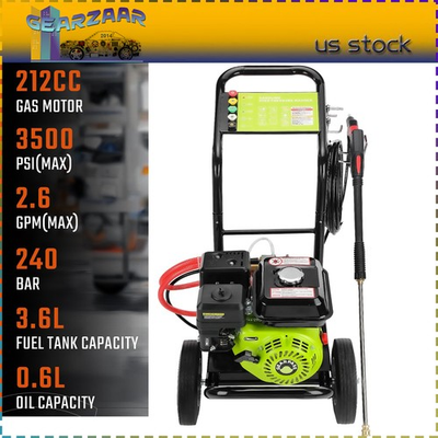 #ad Gas Pressure Washer Gas Powered Washer 3500 PSI 2.6 GPM 212cc 5Nozzles 240BAR US $259.99