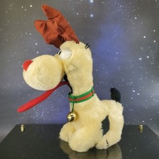 VTG ODIE Reindeer Plush Dog Christmas Bell GARFIELD DAKIN 11" 1983 W/ Tag RARE