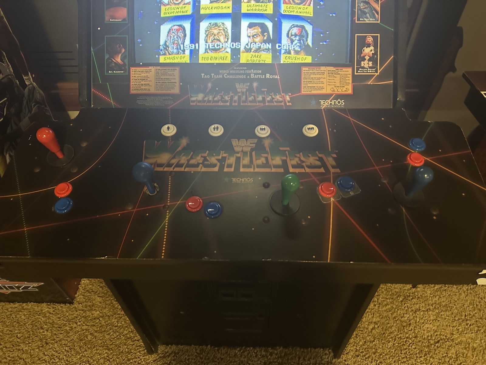 WWF WRESTLEFEST ARCADE MACHINE (1991)