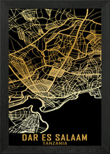 Dar Es Salaam Tanzania Framed Wall Art Poster Canvas Print Picture