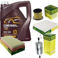 Mann Inspektionspaket Filterset 5L Mannol Diesel TDI 5W-30 FüR VW Polo 1.4 FSI