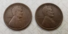 1909 VDB & 1909 Lincoln Wheat Cent/Penny Set VF- EF