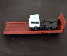 LIMA H0 - vagone Merci - Carro Con Pianale Con Motrice Camion. Leggi Descrizione