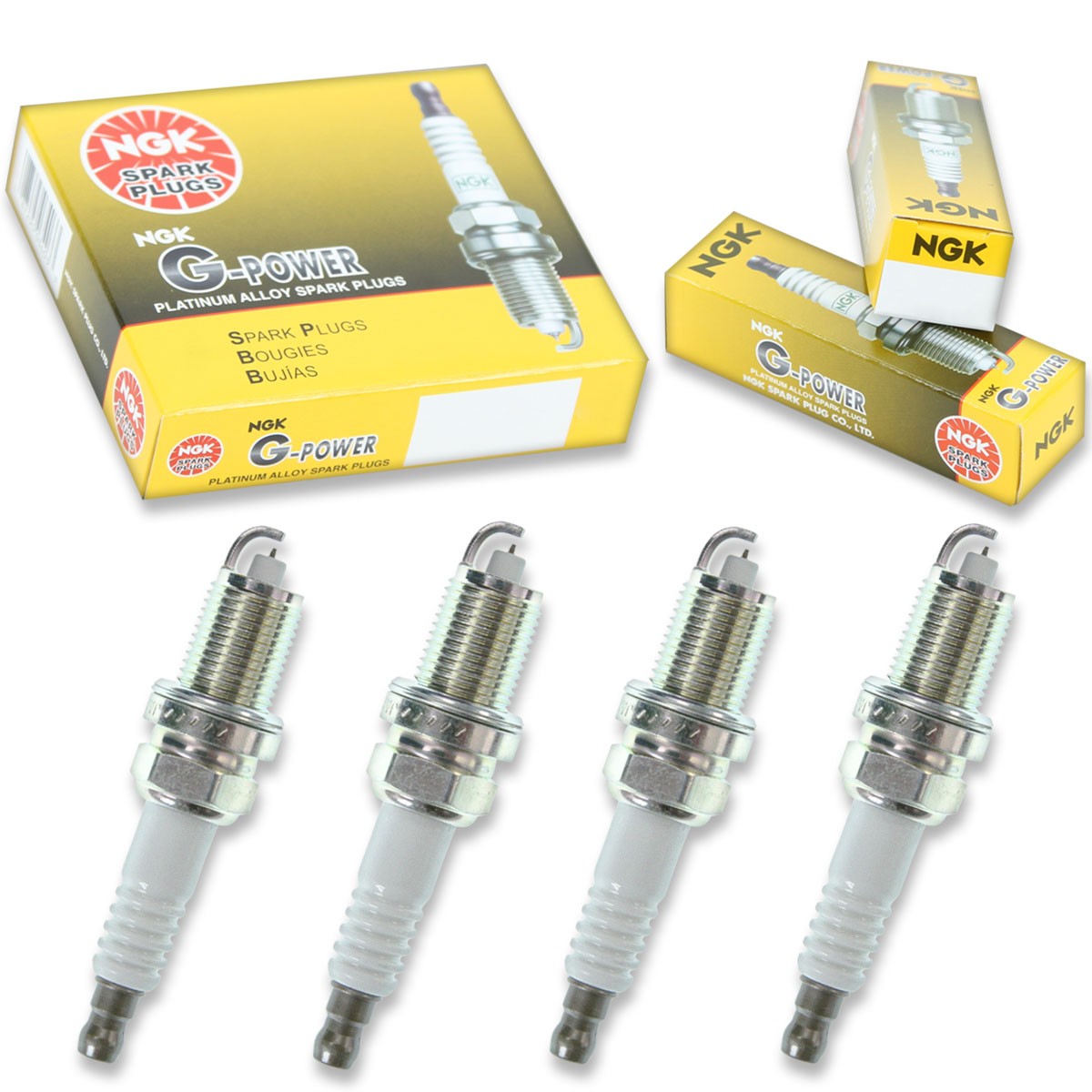 4 pcs NGK G-Power Spark Plugs for 2010-2011 Kia Soul 2.0L L4 - Engine Kit zh