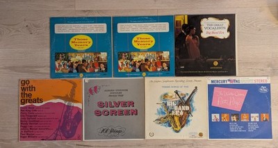 LOT of 7 VINTAGE Music Compilations - Movies / Radio / Big Band / Jazz