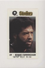 1982 Coca-Cola/Kiwanis Club Pittsburgh Steelers Bennie Cunningham 9am