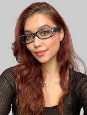 New Vintage ALAIN MIKLI AL1005 0200 Blue 54mm Men's Women's Eyeglasses Frame G