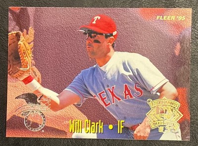 1995 Fleer Baseball All-Star/Award Winner Insert Will Clark Ken Caminiti Stamped