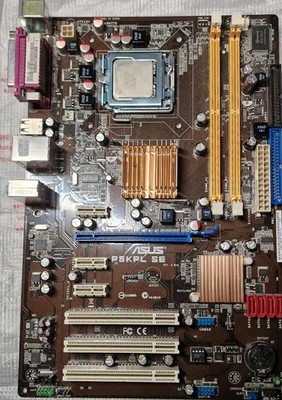 Retro Bundle  LGA 775 Asus P5KPLSE inkl. Intel Dual Core Core Prozessor SATA/IDE