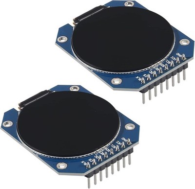 2PCS DC 3.3V 1.28 inch TFT LCD Display Module Round RGB 240 * 240 GC9A01... 