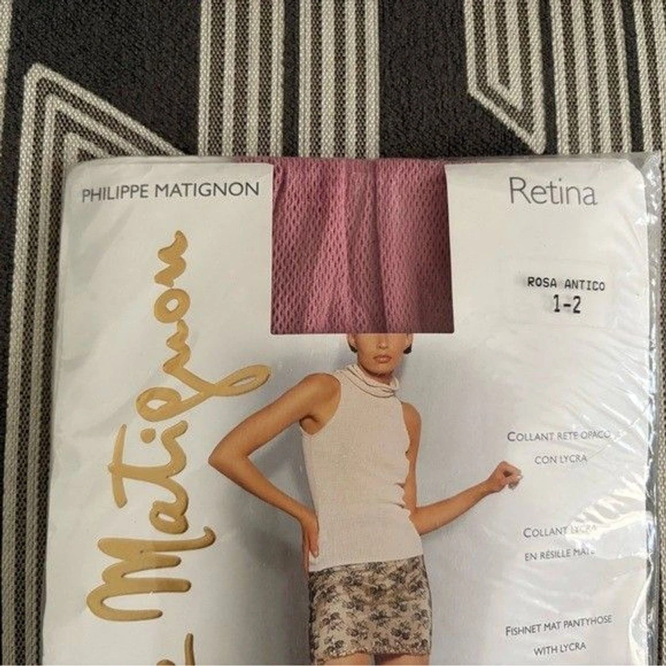 Medias Philippe Matignon Rosa Rosa Red De Colección NUEVAS Talla S/M Foto 4 de 4