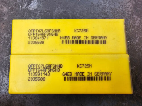 Qty 10 Kennametal OFPT 64AFSN6HB OFPT07L6AFSNHB 2035688 KC725M Carbide Inserts - Picture 2 of 2