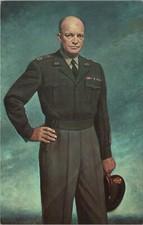 General Of The Army Dwight D Eisenhower New York City Chrome Vintage Post Card