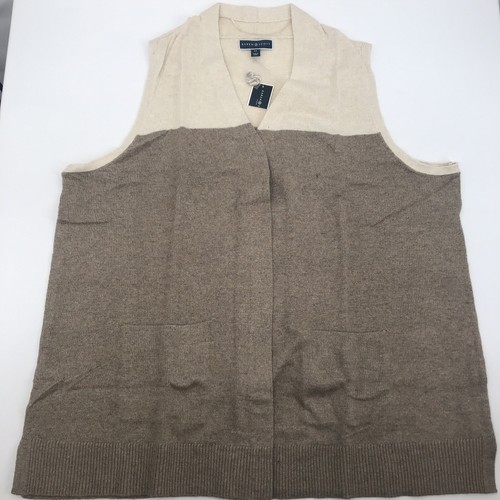 Sleeveless Cardigan 3X Sweater Vest 