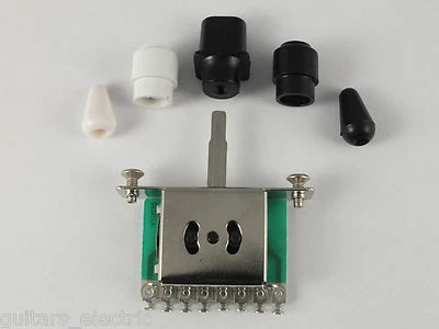 3 Way Selector Switch + 5 styles of Tip to fit Tele Telecaster type guitars