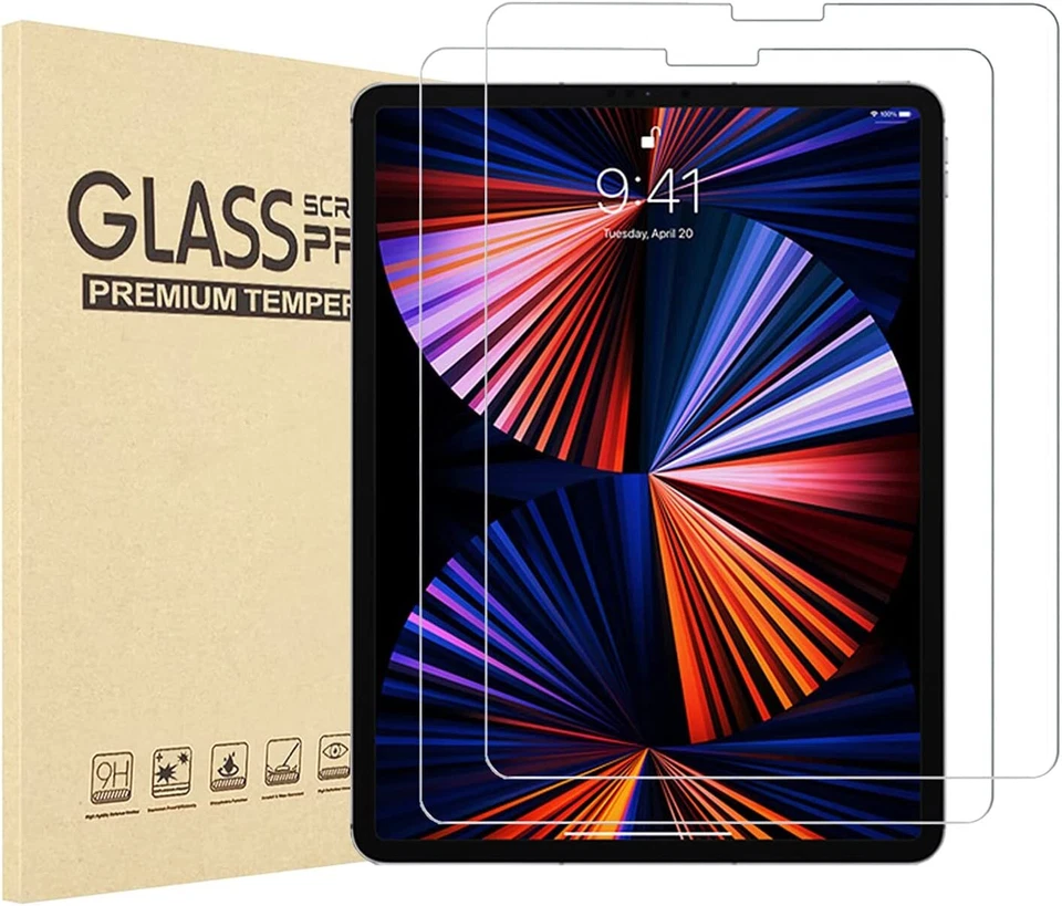2PCS Tempered Glass Screen Protector for iPad/Amazon Fire/Samsung/ Lenovo Tablet - Image 2 of 4