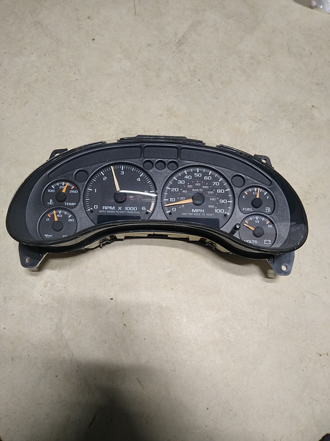 19982005 Chevy S10 GMC Sonoma S15 Speedometer Instrument Cluster