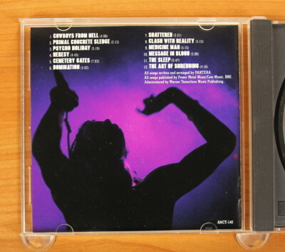 Pantera - Cowboys From Hell CD (Japan 1990 ATCO Records Pantera - Cowboys From Hell CD (Japan 1990 ATCO Records