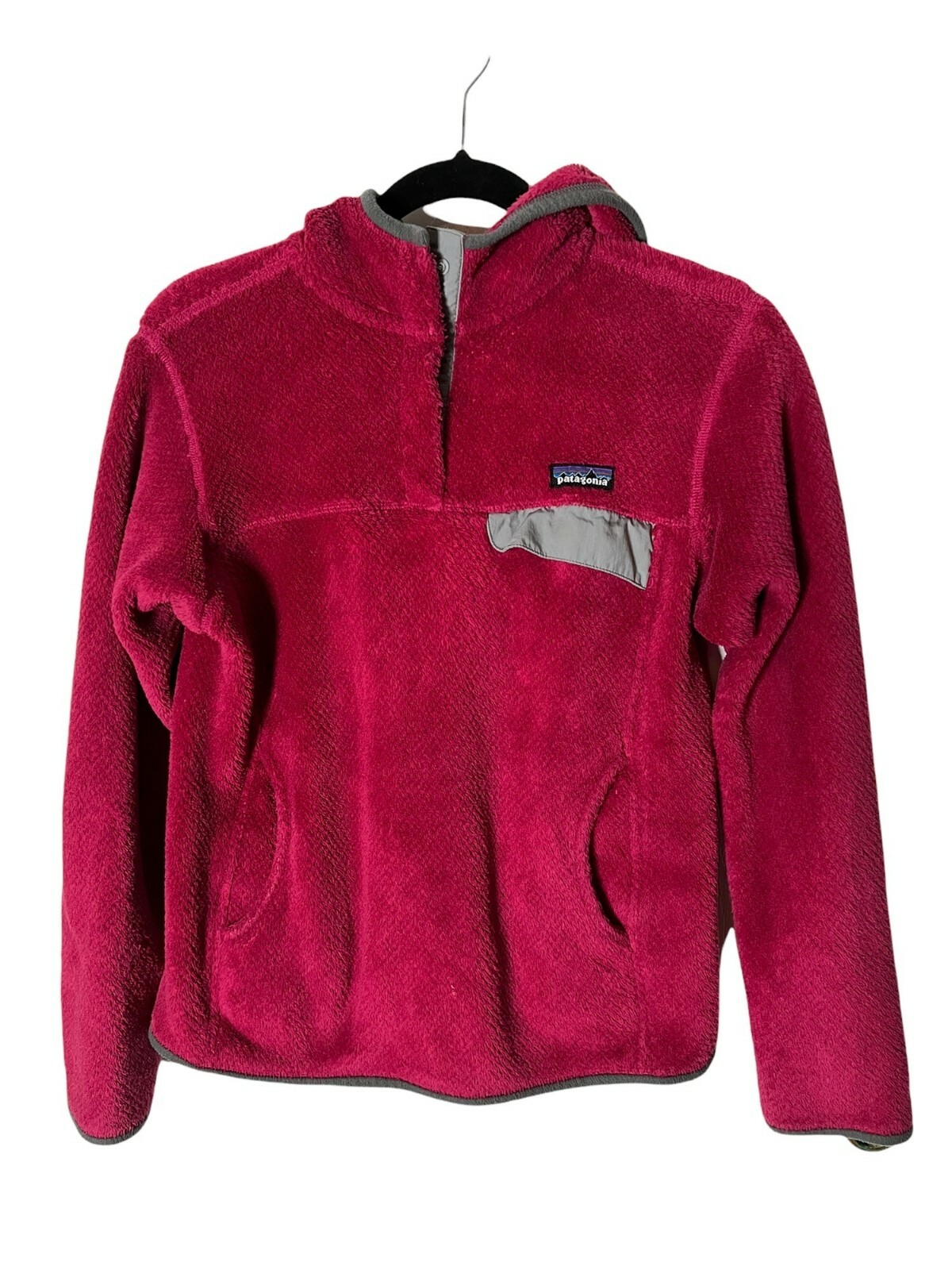 Maroon Fleece Pullover Jacket 