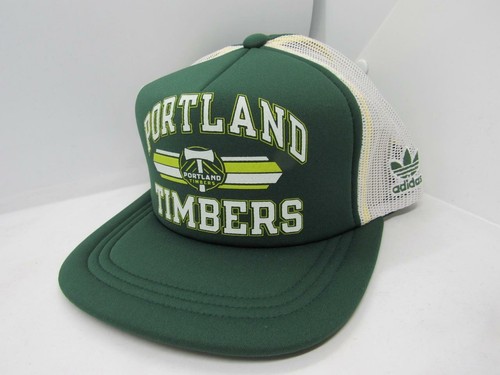 New MLS Portland Timbers Mens OSFA Adidas Snapback Trucker Style Hat - Picture 2 of 5