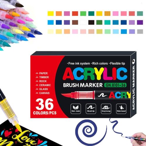 Straight Liquid Acrylic Marker Markers for Coloring Books Water-Based Valentines - Picture 22 of 56