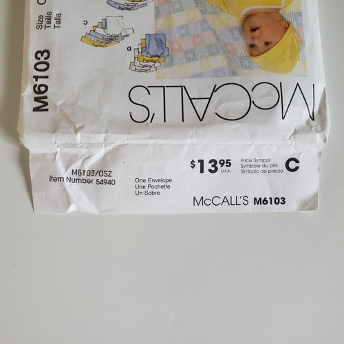 McCalls M6103 Infant and Preemie Layette For Stretch Knits Sewing Pattern Uncut - Picture 2 of 3