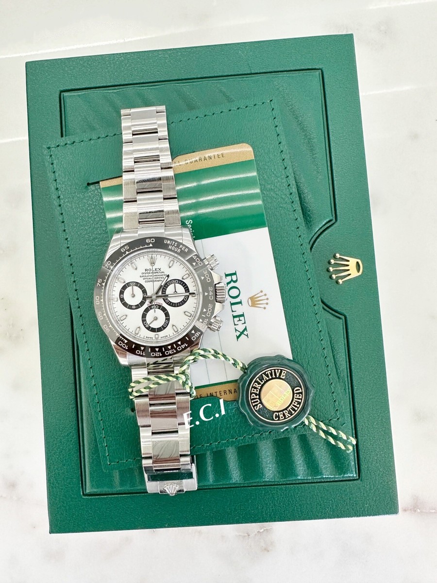 ⭐ Genuine Rolex Daytona 116500LN White Dail Stainless Steel