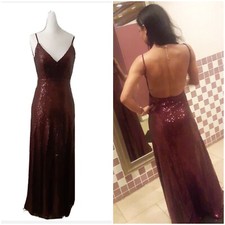 Latiste Burgundy Sequin Dress