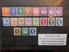 GB 1960 Wilding Stamps Set~(19) Multiple Crowns Phosphor~Unmounted Mint~UK