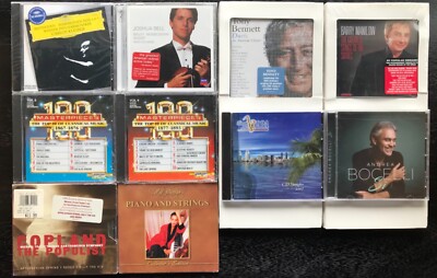 NEW SEALED CD LOT (10) Tony Bennett Duets, Aaron Copland, Joshua Bell, Bocelli