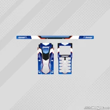 ARROW STYLE GEL FACED FULL WRAP STICKER KIT FOR UNIPRO STOPWATCH - KARTING