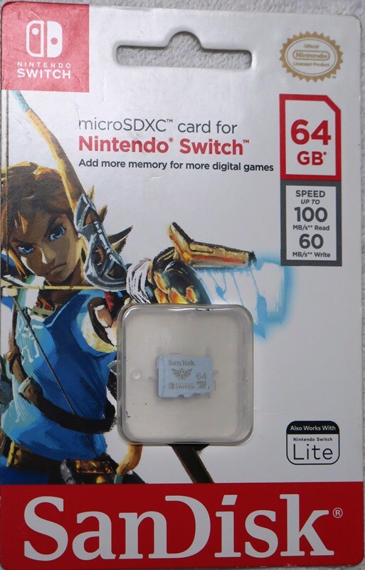 Nintendo Switch 本体 付属品完備 MicroSDxc 128GB SanDisk 64GB microSDXC Card for Nintendo Switch SDSQXAT-064G