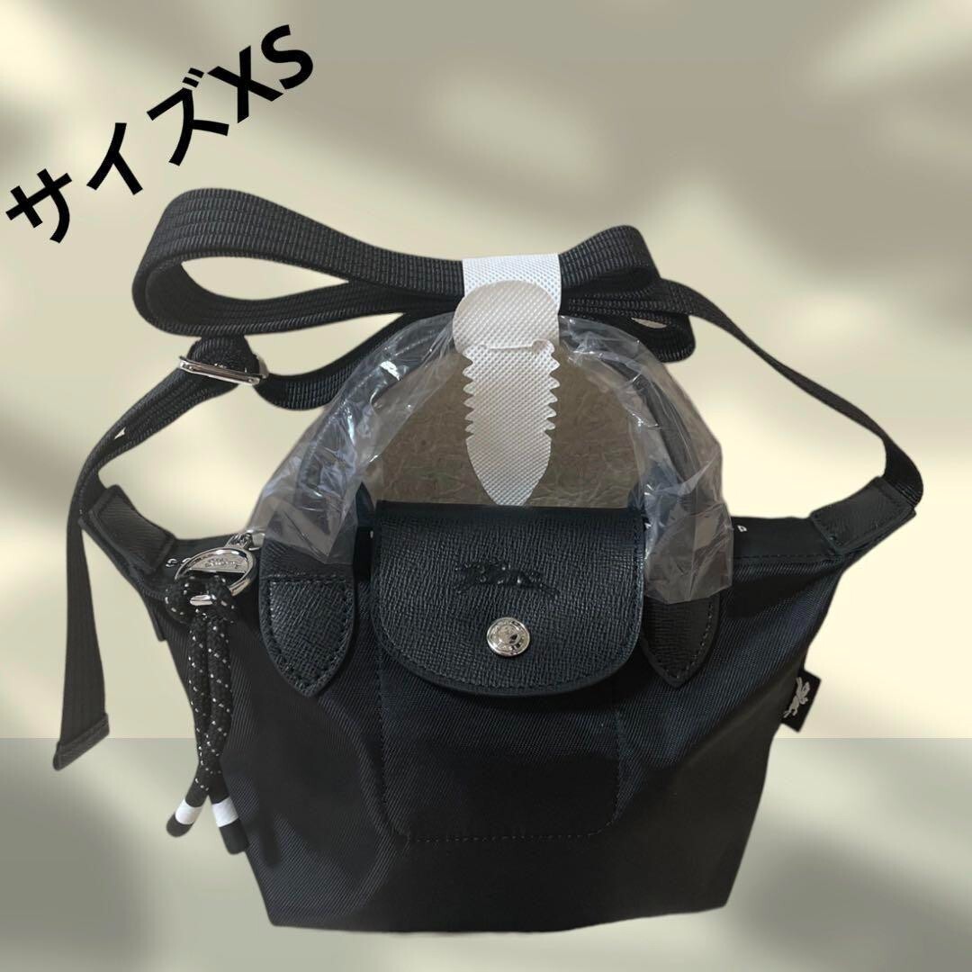 すぐ届く！【国内発送】Longchamp*ENERGY black*2waybag*S Le Pliage Energy S Handbag Black - Recycled canvas