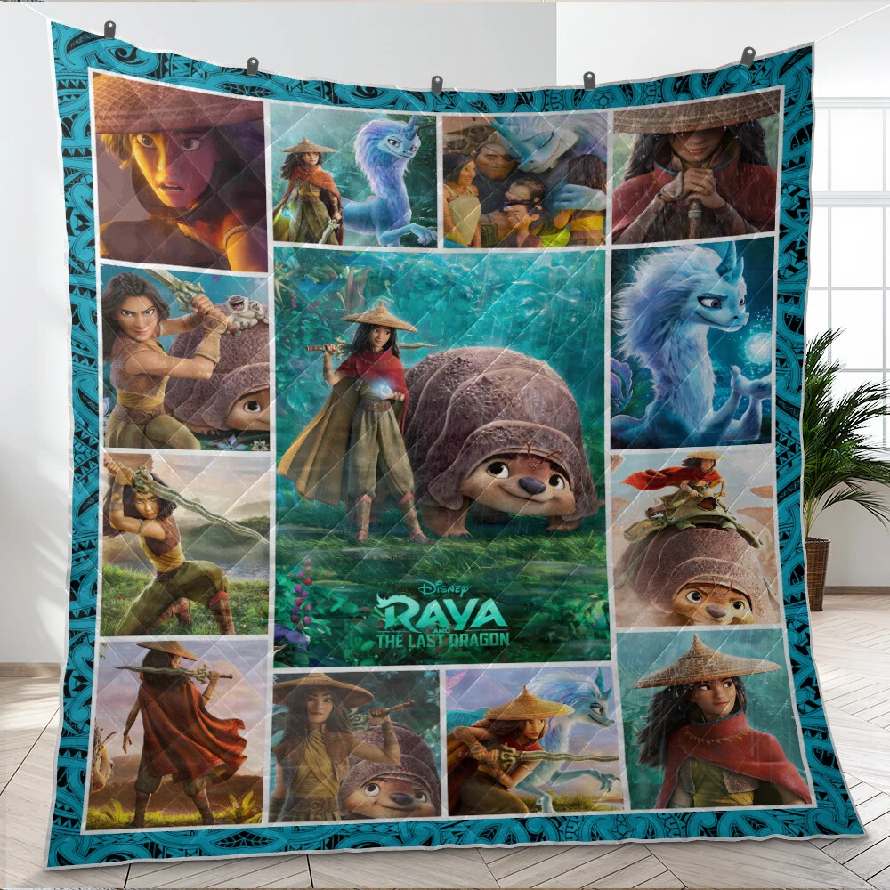 Raya Quilt, Raya and the Last Dragon Quilt Blanket  Soft Comfy Warm