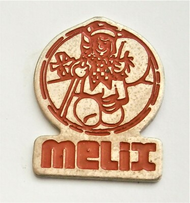 C647) Emaille Melix Landwirtschaft Logo Krawatte Anstecknadel Anstecker