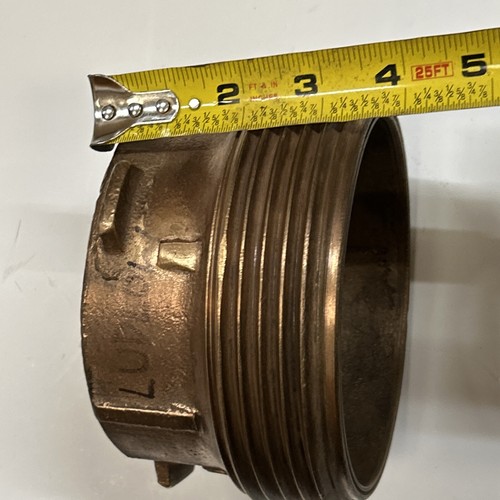 "LUDLOW BOCA DE INCENDIOS BOQUILLA BOMBA 4-1/2"" NST / NH, bronce" - Imagen 15 de 15
