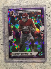 2022 Pro Set Draft Metal XRC Kennedy Brooks Purple Cracked Ice #KB1 Free Ship