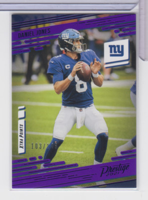 PFL パニーニ コレクション Daniel Jones Giants 2021 Panini Prestige Purple 103/149 #61