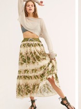 NWT SPELL & THE GYPSY COCO LEI MAXI SKIRT, S, $219