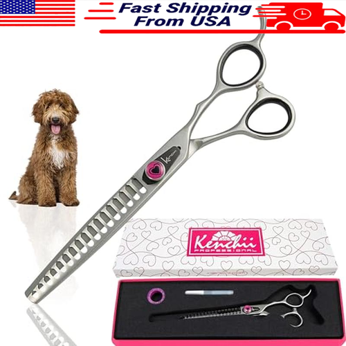 17 Tooth Thinning Shears Dog Grooming Scissors Pet Hair Trimming Tools New