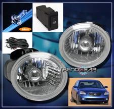 BUMPER CHROME FOG LIGHTS LAMP+SWITCH FOR 2002-2004 ALTIMA/2003+ MURANO/FX35 FX45