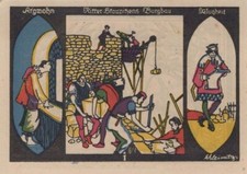 50 PFENNIG 1921 City of DoBELN Saxony UNC GERMANY Notgeld Banknote #PA473.U